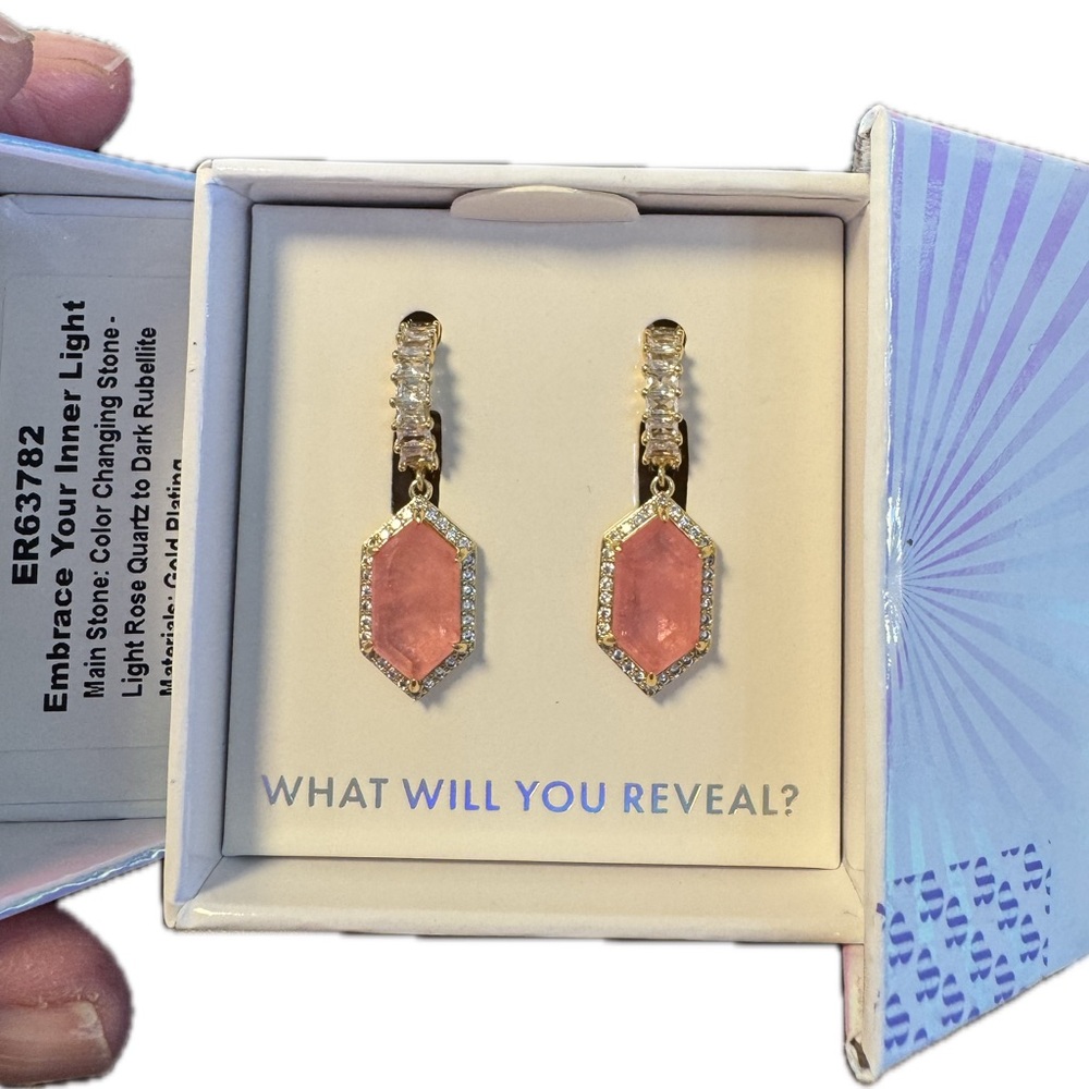 BP Color Changing Rose Quartz Earrings